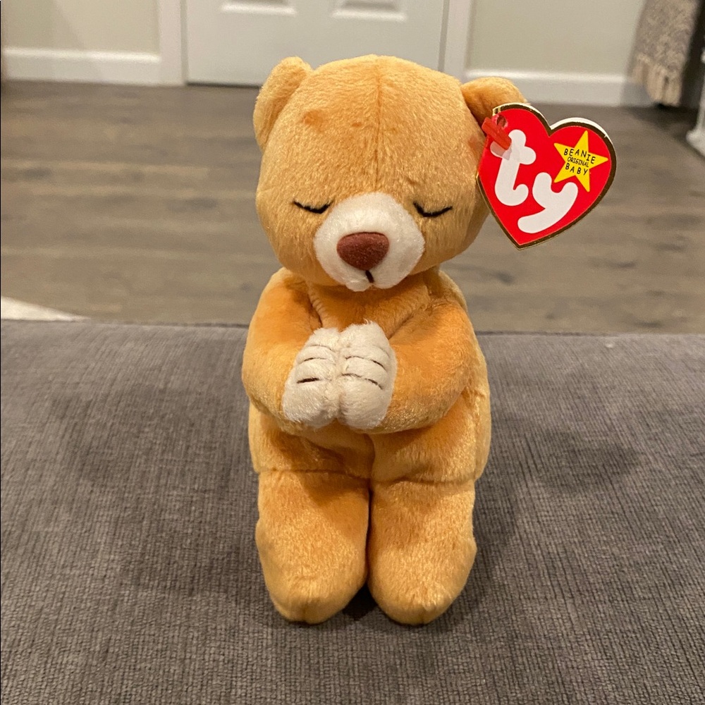 TY Beanie Baby - Hope the Praying Bear - NEW WITH TAGS!   vintage toys toy plush